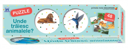 Books for children - My first discoveries. Where do the animals live? Puzzle - Gallimard Youth