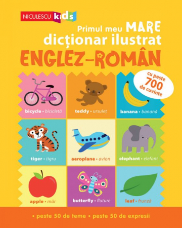 Cărți pentru copii - Primul meu MARE dictionar ilustrat ENGLEZ-ROMAN. Cu peste 700 de cuvinte, peste 50 de teme, peste 50 de expresii - Catherine Bruzzone, Vicky Barker