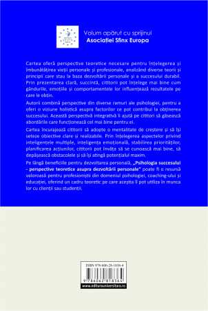 Psihologia succesului. Perspective teoretice asupra dezvoltarii personale [1]