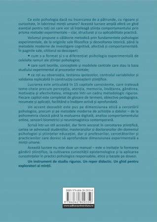 Psihologie experimentală. Teorii, metode şi aplicaţii [1]