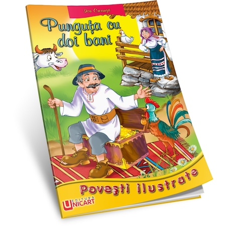 Children's literature - Illustrated stories - The bag with two money. Illustrated stories - Ion Creanga