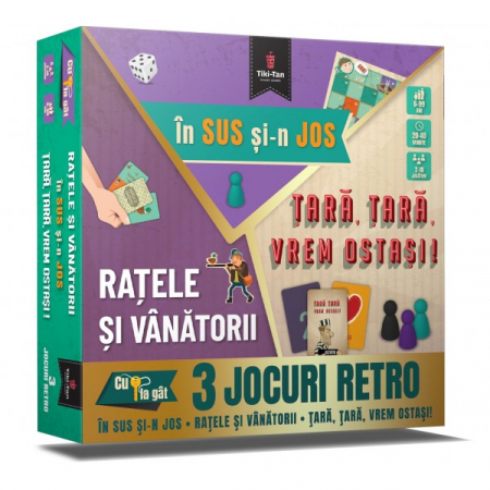 Cărți pentru copii - Ratele si vanatorii. Tara, tara vrem ostasi! In sus si-n jos. 3 jocuri retro