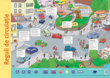 Books for children - Traffic rules. Plate