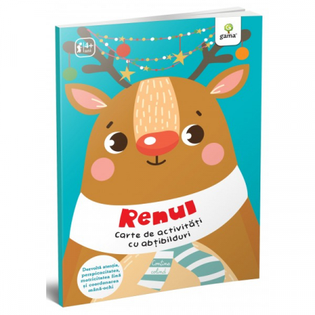 Cărți pentru copii - Renul. Carte de activitati cu abtibilduri