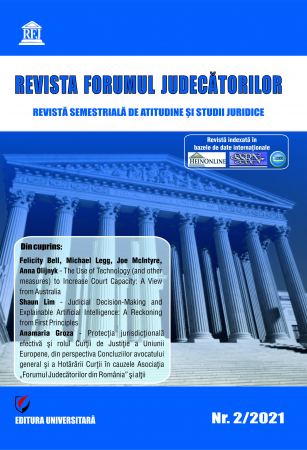 Publicații științifice - Revista Forumul Judecatorilor - Nr. 2/2021