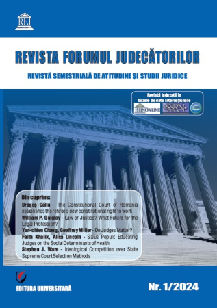 Scientific journals - Judges Forum Magazine - 1/2024