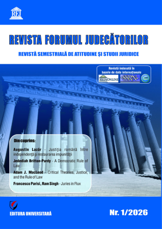 Scientific journals - Judges Forum Magazine, no 1/2026