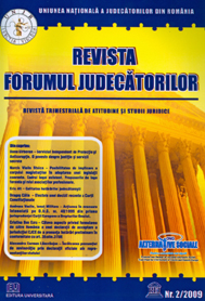 Revista Forumul Judecatorilor - Revista Forumul Judecatorilor - Nr. 2/2009