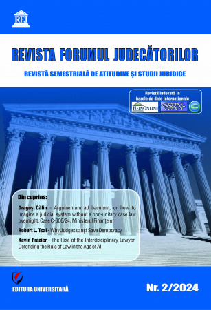 Publicații științifice - Revista Forumul Judecatorilor, nr. 2/2024