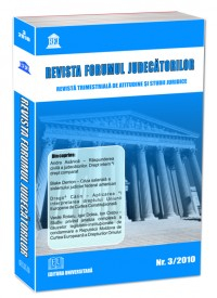 Revista Forumul Judecatorilor - Revista Forumul Judecatorilor - Nr. 3/2010