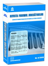 Revista Forumul Judecatorilor - Revista Forumul Judecatorilor - Nr. 4/2010