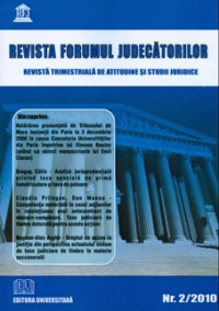 Revista Forumul Judecatorilor - Revista Forumul Judecatorilor - Nr. 2/2010