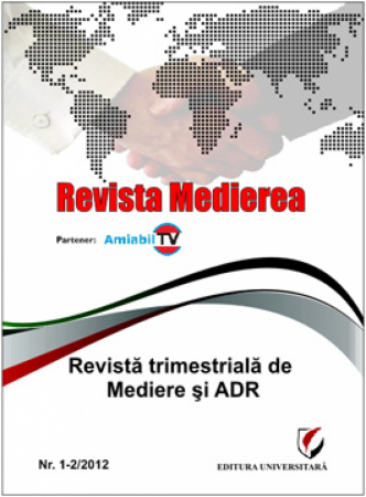 Revista Medierea - Revista Medierea nr. 1-2/2012