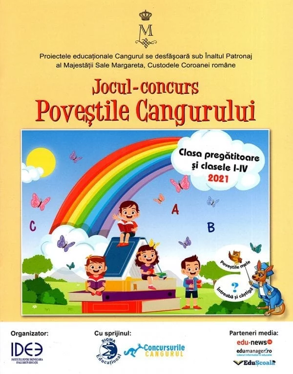 School book - Kangaroo stories brochure for preparatory class and grades I-IV (2021)