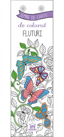 Timp liber - Fluturi. Semne de carte de colorat