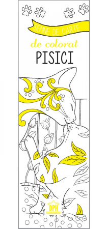 Leisure - Cats. Coloring book signs