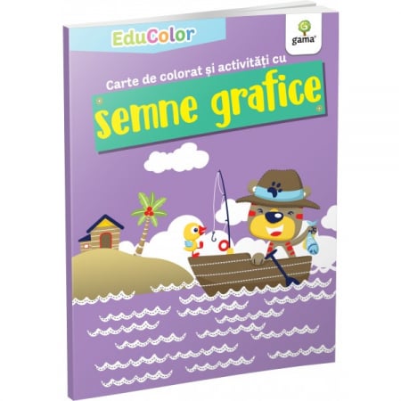 Leisure - Coloring book and activities with graphic signs