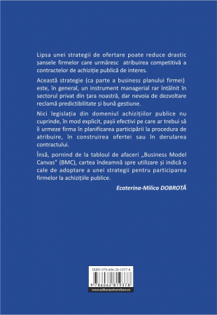 Strategii in achizitiile publice. Business Model Canvas - instrument de ofertare [1]