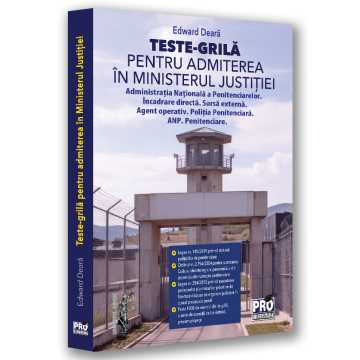 Legal and administrative sciences - Tests-grid for admission to the Ministry of Justice National Penitentiary Administration. Direct recruitment. External source. Operative agent. Penitentiary Police. ANP. Penitentiaries - Edward Deara