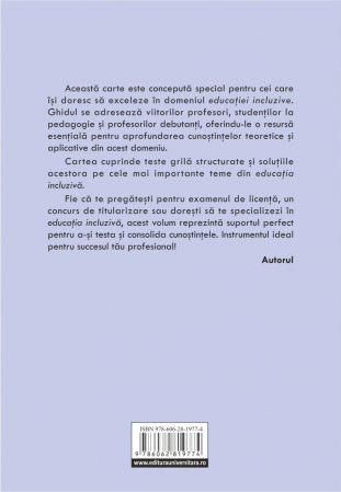 Teste grilă pentru educaţia incluzivă [1]