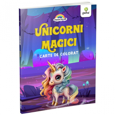 Cărți pentru copii - Unicorni magici. Carte de colorat