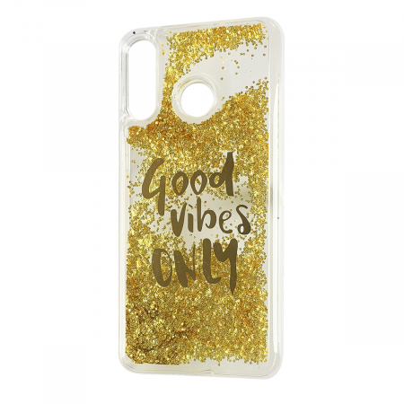Husa silicon lichid Vibes iPhone  X - Gold [1]