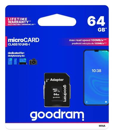 Card de memorie Goodram microSD 64GB (M1AA-0640R12) [0]
