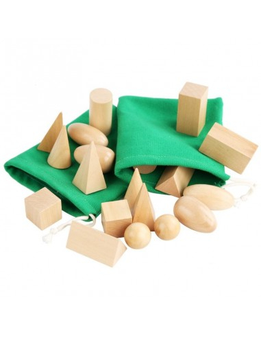 20 CORPURI GEOMETRICE DIN LEMN MASIV - set in stil Montessori [2]