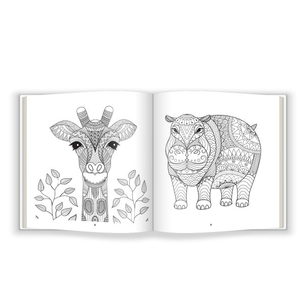Animale. Carte de colorat ZEN pentru copii si parinti [3]