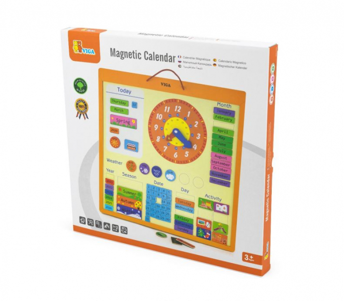 Calendar magnetic mare cu ceas Viga [4]