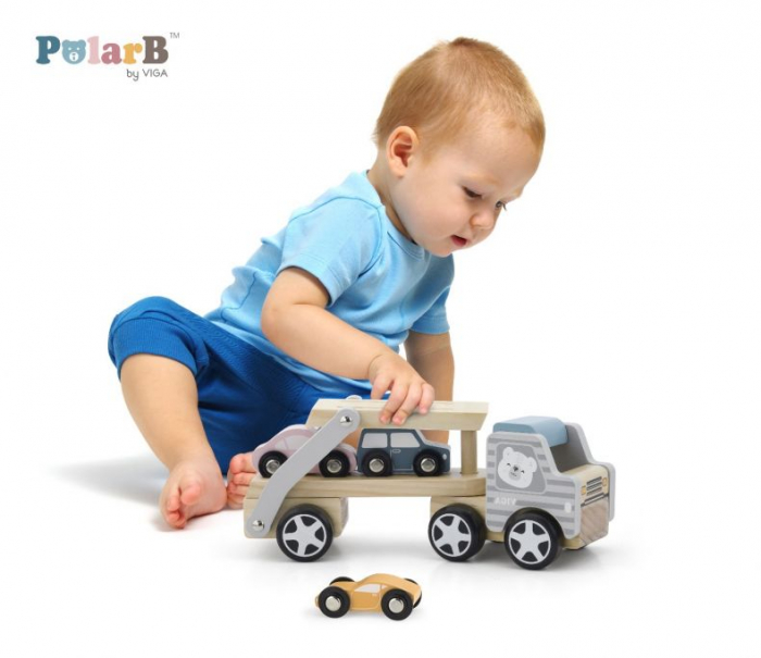 Camion transportor cu 3 masinute - PolarB Viga [3]