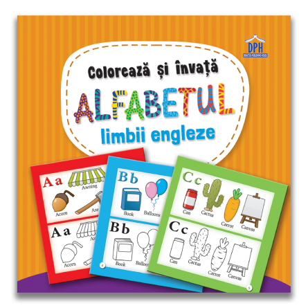 Coloreaza si invata alfabetul limbii engleze: Carte de colorat [1]