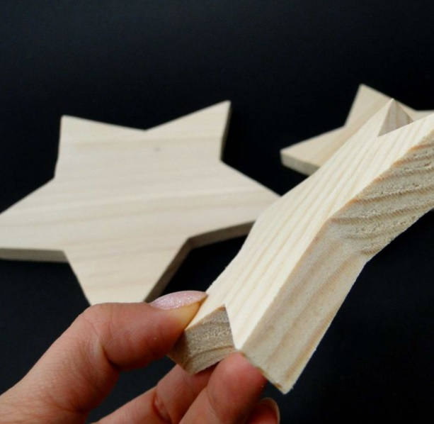 Forma stea din lemn - set de stele [2]