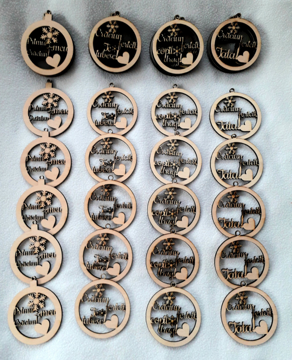 Glob din lemn - Craciun fericit , copil drag! [3]