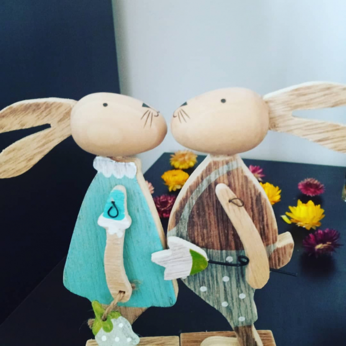 Iepure decorativ din lemn [5]