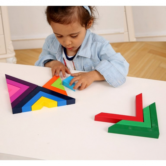 Set constructii lemn Matematice Spielmath - curcubeu [6]