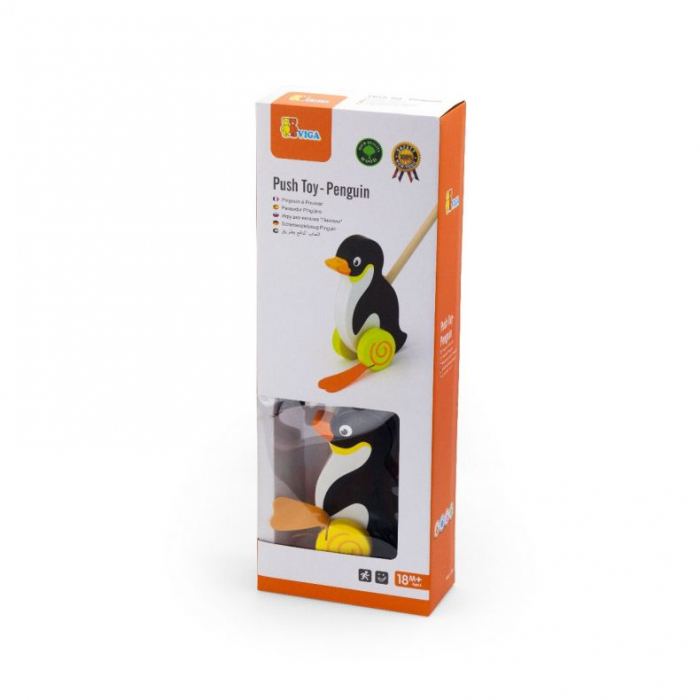 Jucarie de impins - pinguin Viga [2]