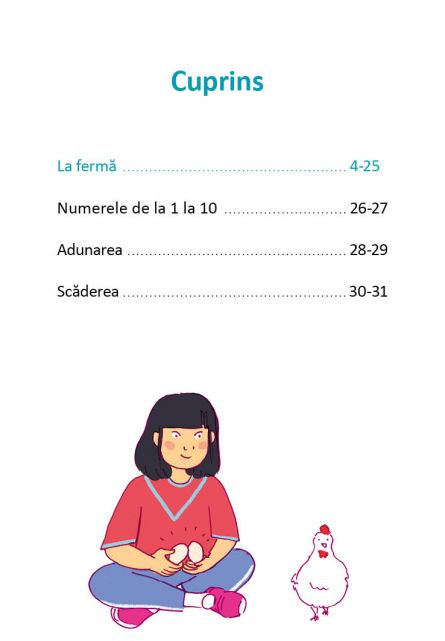 Povestile mele Montessori - Invat sa numar si sa calculez: La ferma [4]