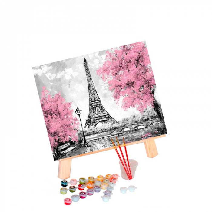 Pictură pe numere 40x50cm - Eiffel Tower in Paris [2]