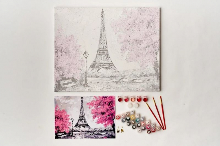 Pictură pe numere 40x50cm - Eiffel Tower in Paris [6]