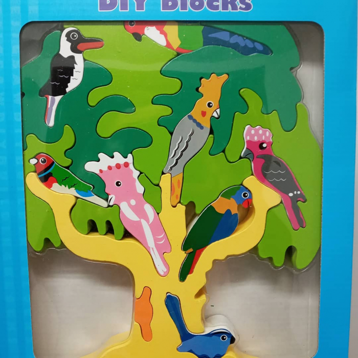 Puzzle din lemn copacul cu pasari [2]