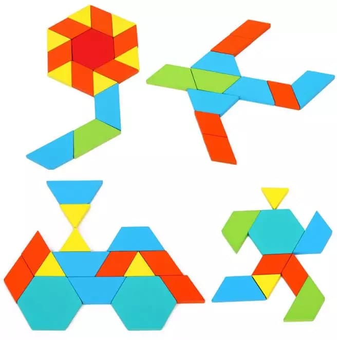 Puzzle din lemn – tangram 39 piese [2]
