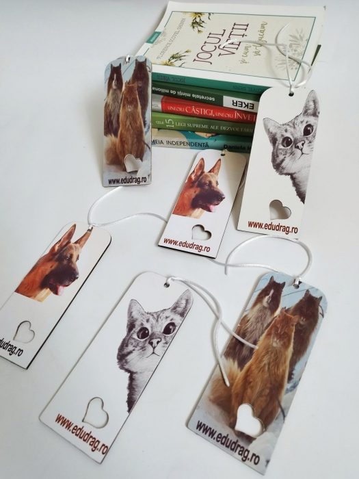 Semn de carte handmade cu pisici [2]