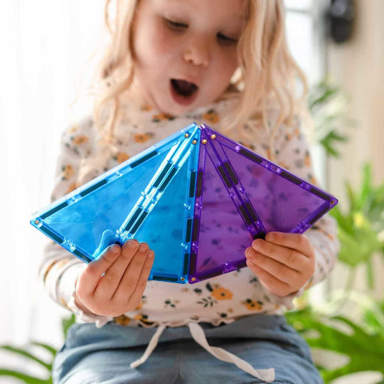 Set Connetix 30 piese magnetice de construcție, Rainbow Geometry - curcubeu [2]