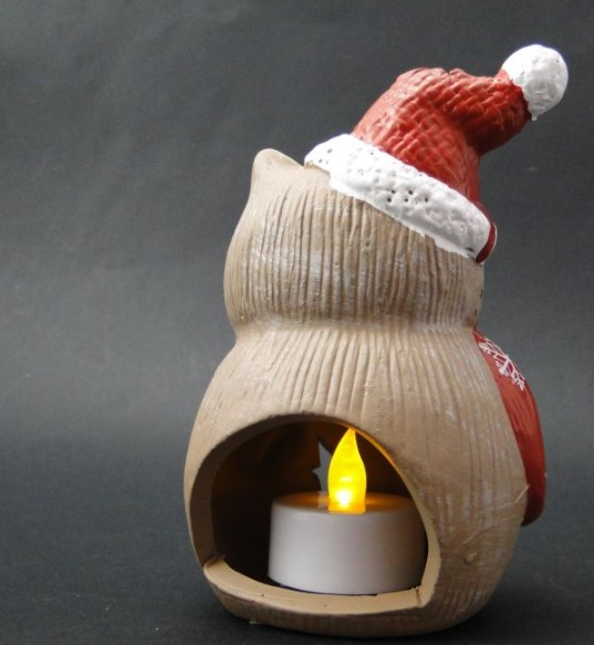 Candela ceramica bufnita - suport lumanare [2]