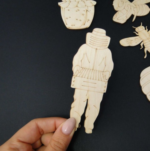 Figurine lemn cu albine - set apicultura [3]