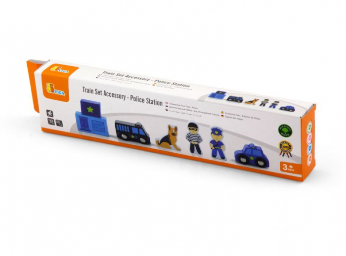 Statie de politie Viga - set de accesorii trenulete [5]