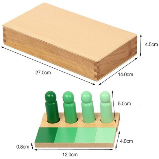 Joc de invatare culori cu pioni lemn in stil Montessori [2]