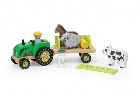 Masini si alte jocuri, jucarii si crafturi cu roti - Tractor de la ferma Viga