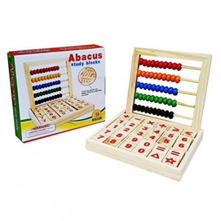 Abac din lemn cu litere , cifre si operatii matematice -numaratoare [0]